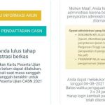 Tampilan Hasil Seleksi Administrasi Cpns 2021 2