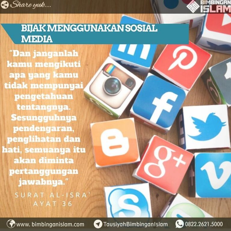 Poster Islami Bijak Dalam Menggunakan Sosial Mediable Uq8j T6