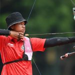 Pemanah Indonesia Arif Dwi Pangestu Membidik Sasaran Pada Pertandingan 220518142258 949